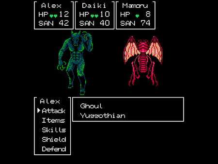 Screenshot z Cthulhu Mythos RPG -The Sleeping Girl of the Miasma Sea-