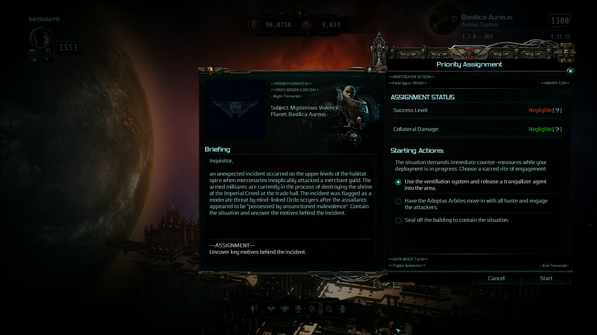 Warhammer 40,000: Inquisitor - Martyr - Mind Plague Featured Screenshot #1