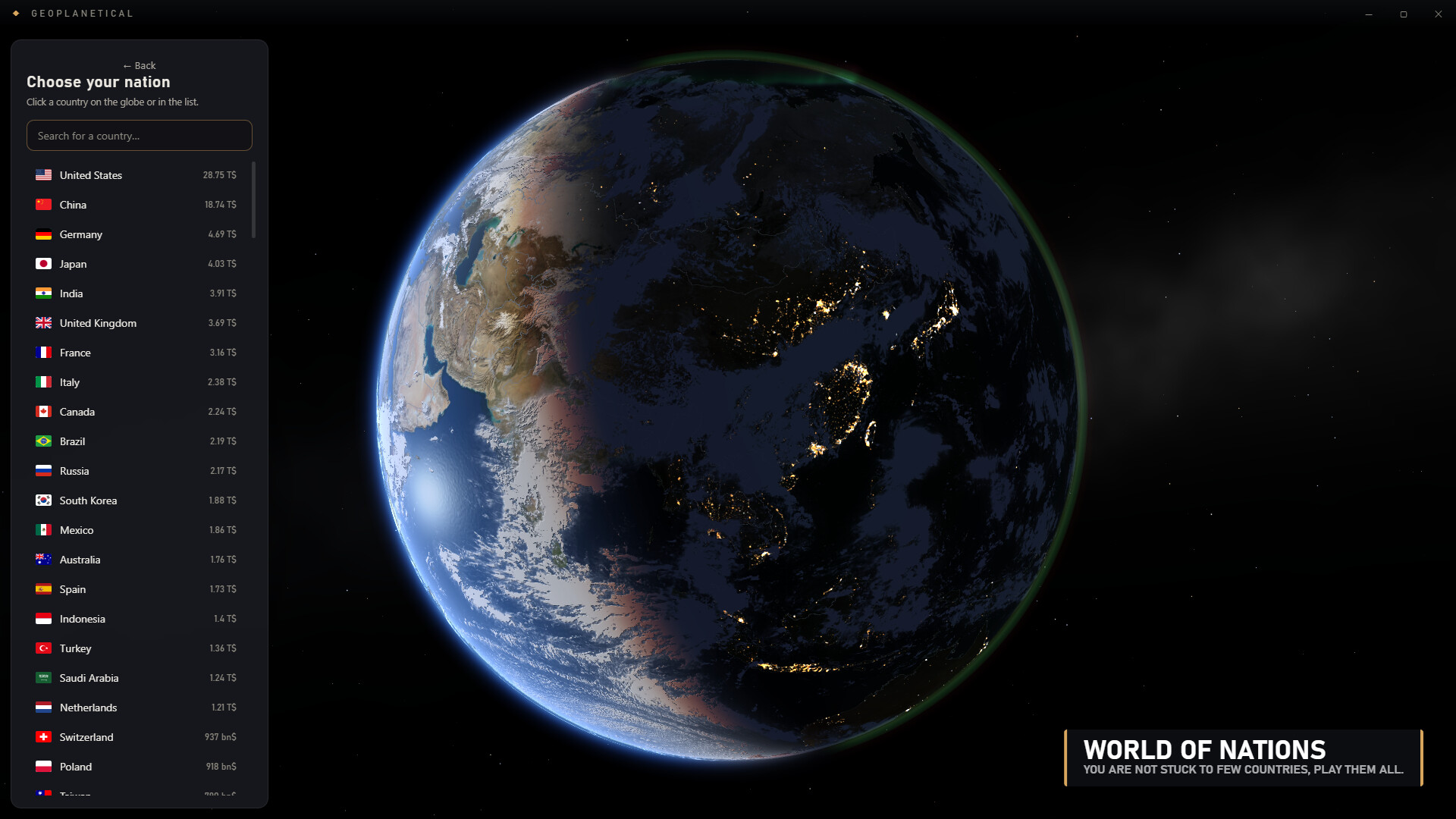 Geoplanetical screenshot 2