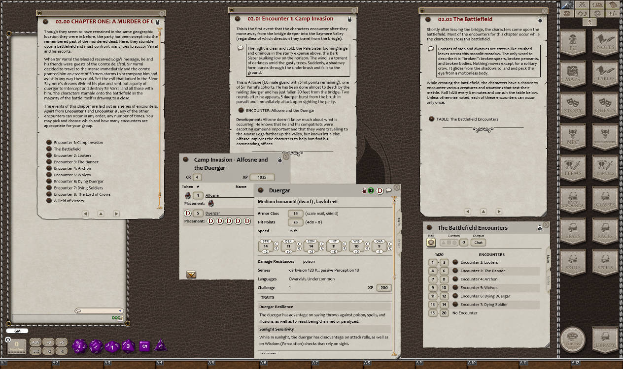 Fantasy Grounds - Quests of Doom 4: The Covered Bridge (5E) screenshot 4