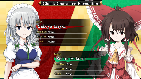 Side story & Player character "Sakuya Izayoi" (Touhou Genso Wanderer -Reloaded-)