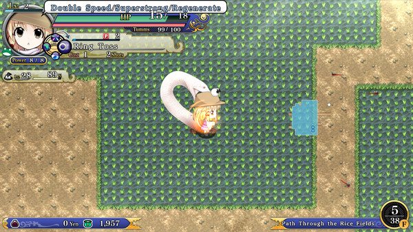 Player character "Suwako Moriya" (Touhou Genso Wanderer -Reloaded-)