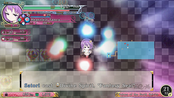 Player character "Satori Komeiji" (Touhou Genso Wanderer -Reloaded-)