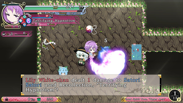 Player character "Satori Komeiji" (Touhou Genso Wanderer -Reloaded-)