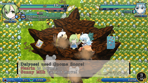 Player & Partner character "Daiyosei" (Touhou Genso Wanderer -Reloaded-)