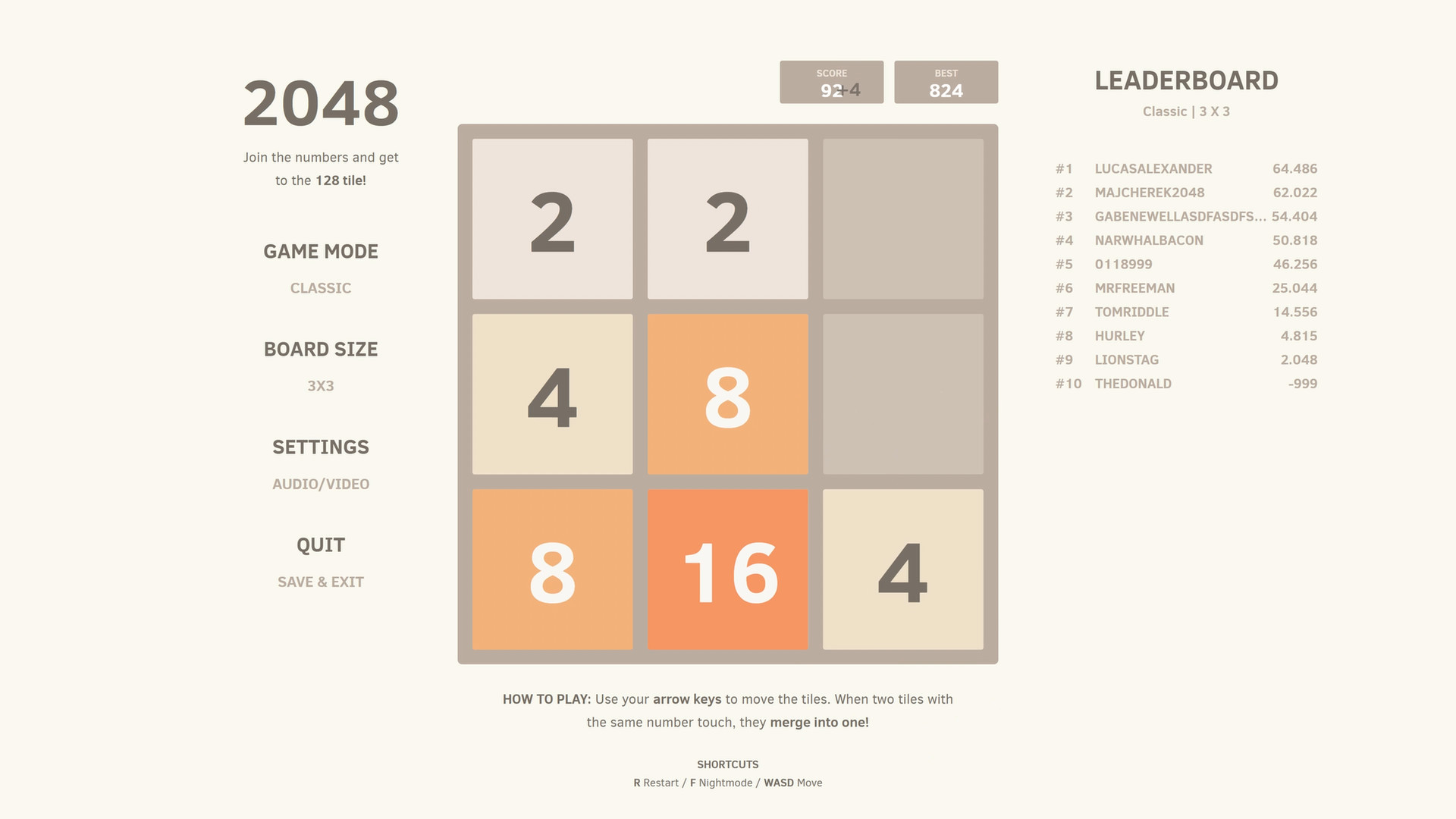 2048 в Steam