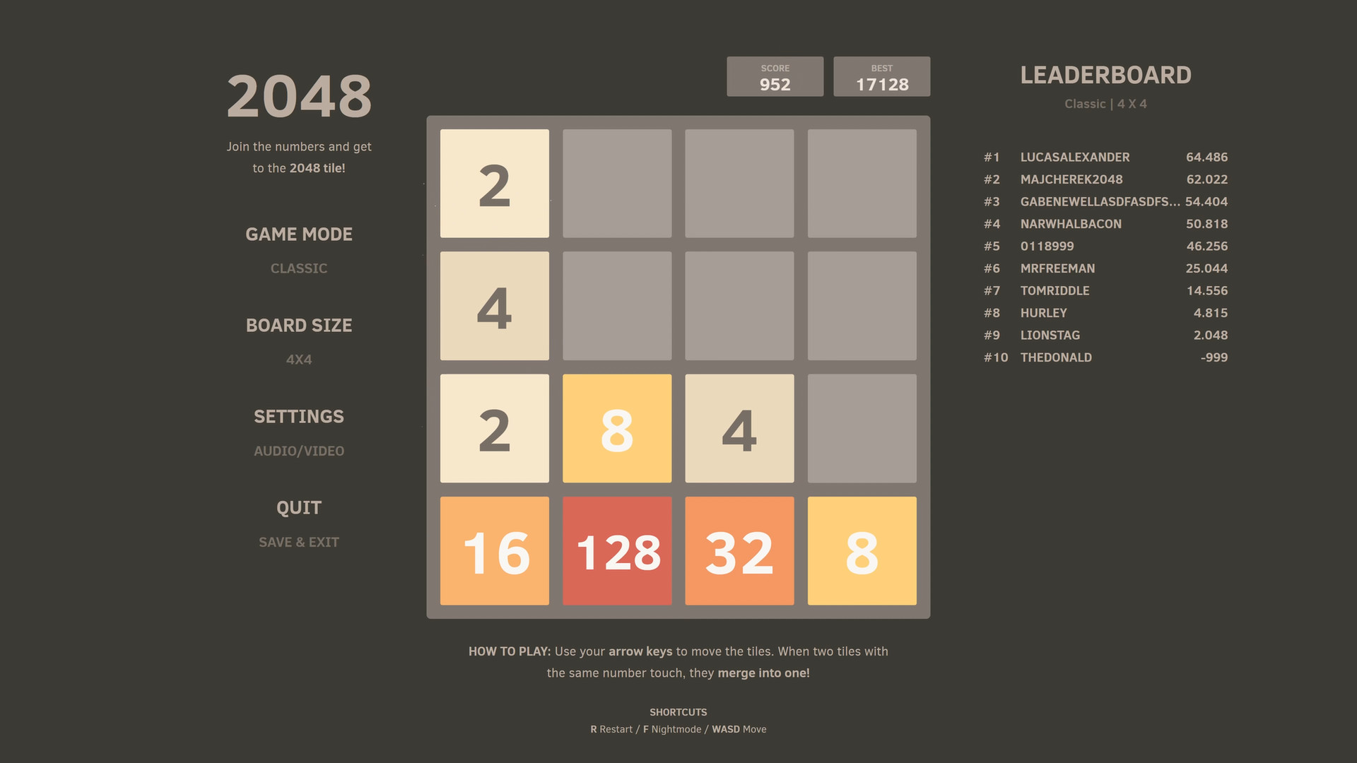 2048 on Steam