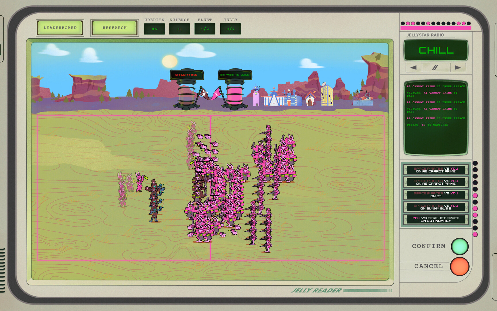 Jellystar Empires: When Space Bunnies Attack!! screenshot 1