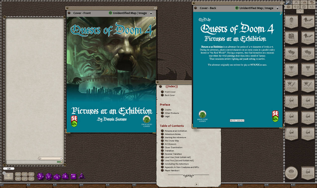 Fantasy Grounds - Quests of Doom 4: Pictures at an Exhibition (5E)のスクリーンショット 1