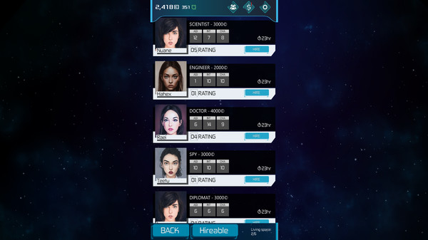 Screenshot z Space Merchant