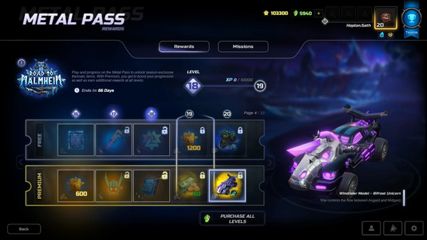 HMM Metal Pass Premium Season 1 + 15 levels