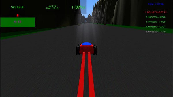 Screenshot z Ribbon Racer Screenshot z Ribbon Racer