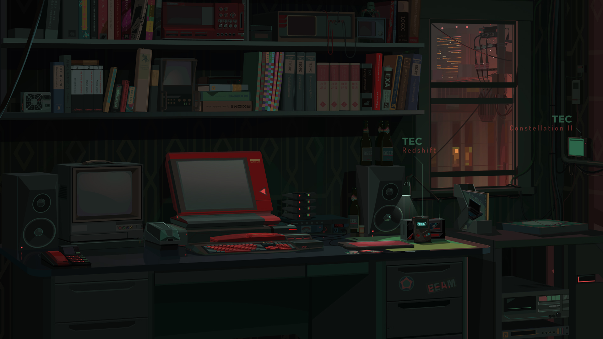 #5. EXAPUNKS: TEC Redshift Player (Steam) โดย: Zachtronics