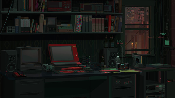 Screenshot z EXAPUNKS: TEC Redshift Player