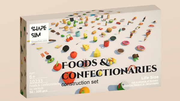 ShapeSim - Foods & Confectionaries Pack screenshot 1