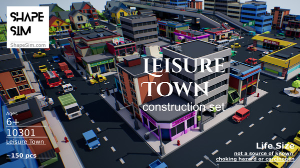 ShapeSim - Leisure Town construction set screenshot 2