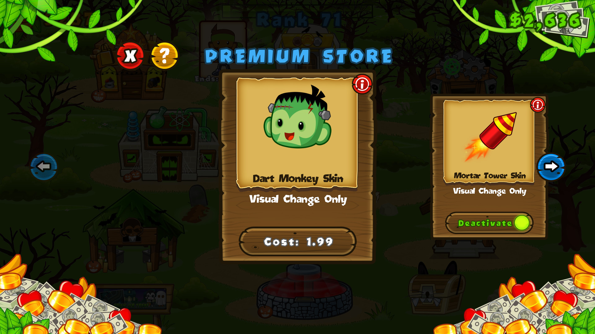 Bloons TD 5 - Halloween Dart Monkey Skin Featured Screenshot #1