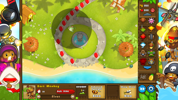 Bloons TD 5 - Halloween Dart Monkey Skin