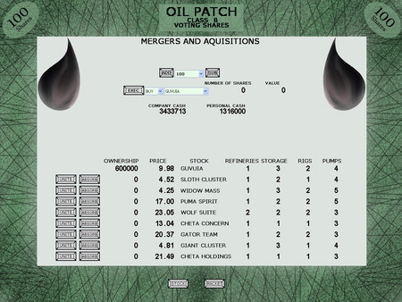 OIL PATCH SIMULATIONS.