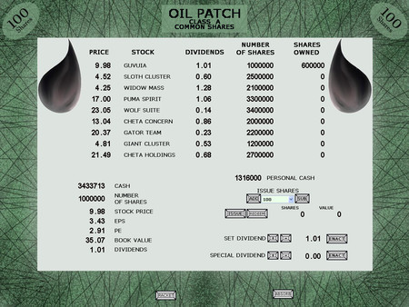 OIL PATCH SIMULATIONS.