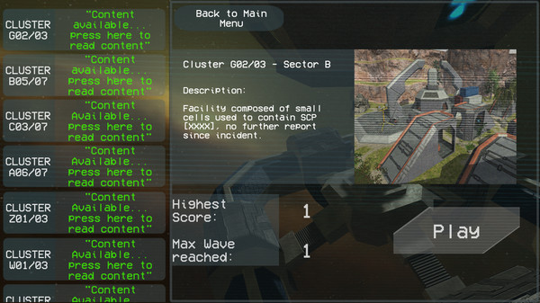 Screenshot z SCP: Derelict - SciFi First Person Shooter