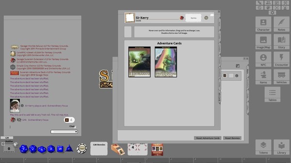Fantasy Grounds - Savage Suzerain Adventure Deck (Savage Worlds)