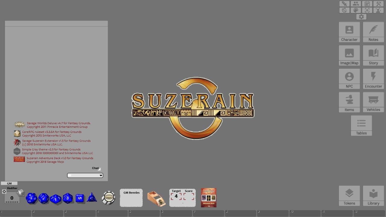 Fantasy Grounds - Savage Suzerain Adventure Deck (Savage Worlds) Featured Screenshot #1
