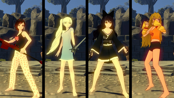 RWBY: Grimm Eclipse - Team RWBY Pajamas Costume Pack — скриншот 1