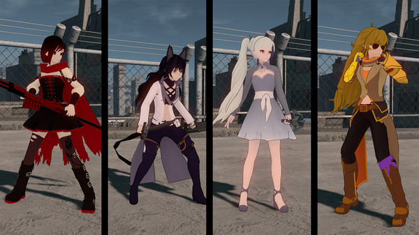 RWBY: Grimm Eclipse - Team RWBY Timeskip Costume Pack — скриншот 1