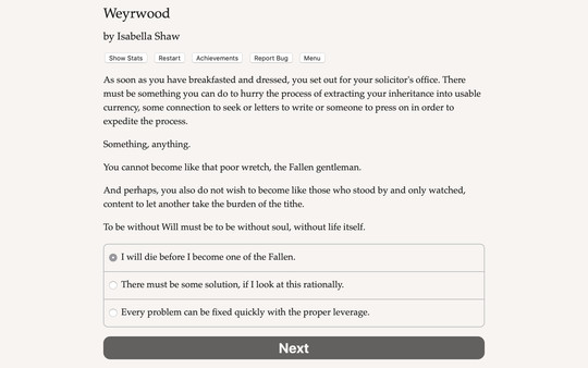 Screenshot z Weyrwood Screenshot z Weyrwood