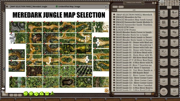 Fantasy Grounds - Meanders Map Pack: Meredark Jungle (Map Pack)