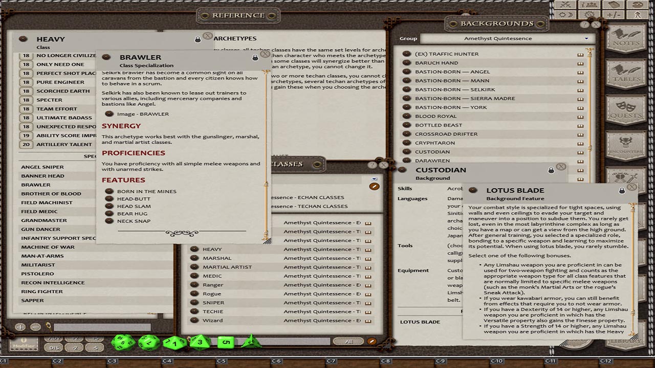 Fantasy Grounds - Amethyst: Quintessence (5E) screenshot 3