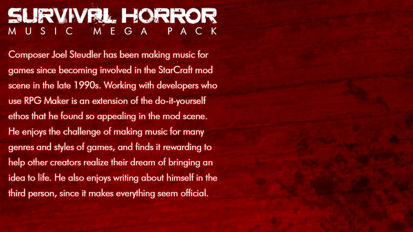 RPG Maker MV - Survival Horror Music Pack