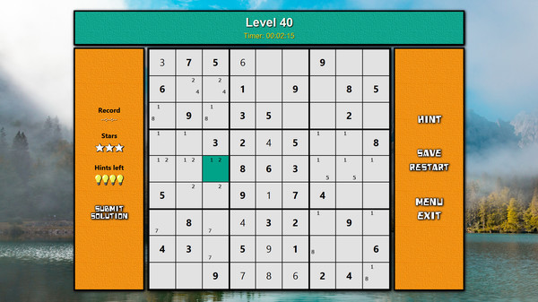 Screenshot z Super Turbo Sudoku