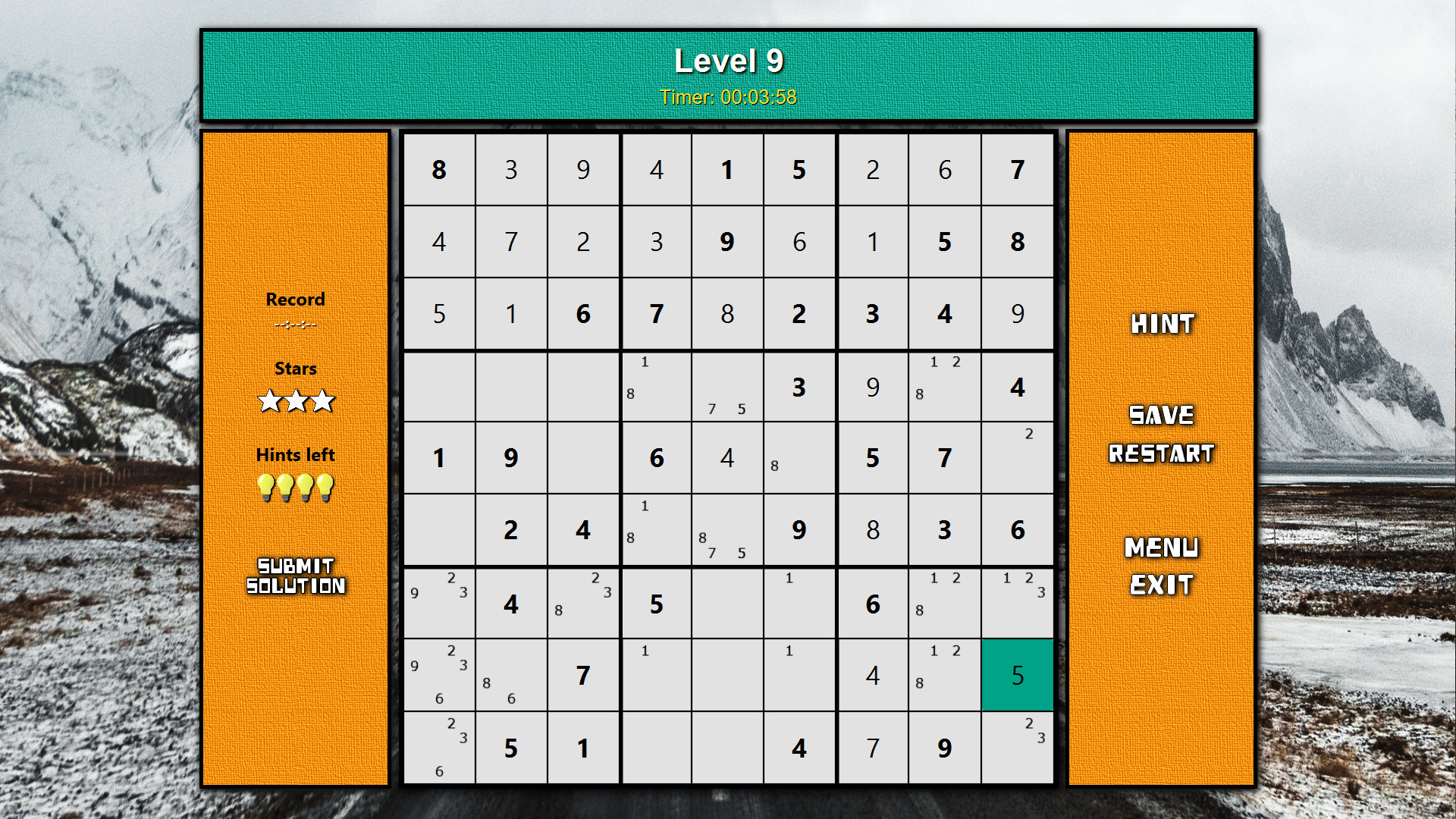 #3. Super Turbo Sudoku (Steam) 由: Evil Chicken