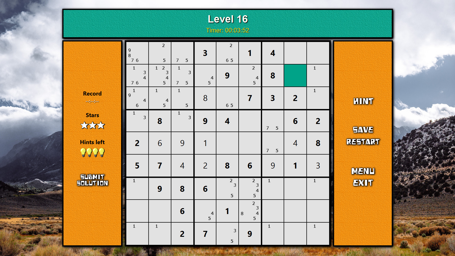 #4. Super Turbo Sudoku (Steam) 由: Evil Chicken
