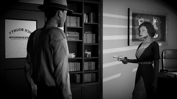 Screenshot z Nick Bounty: The Dame with the Blue Chewed Shoe.