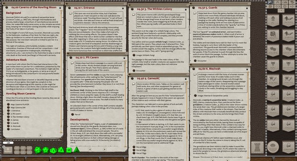 Fantasy Grounds - Creature Codex Lairs (5E)