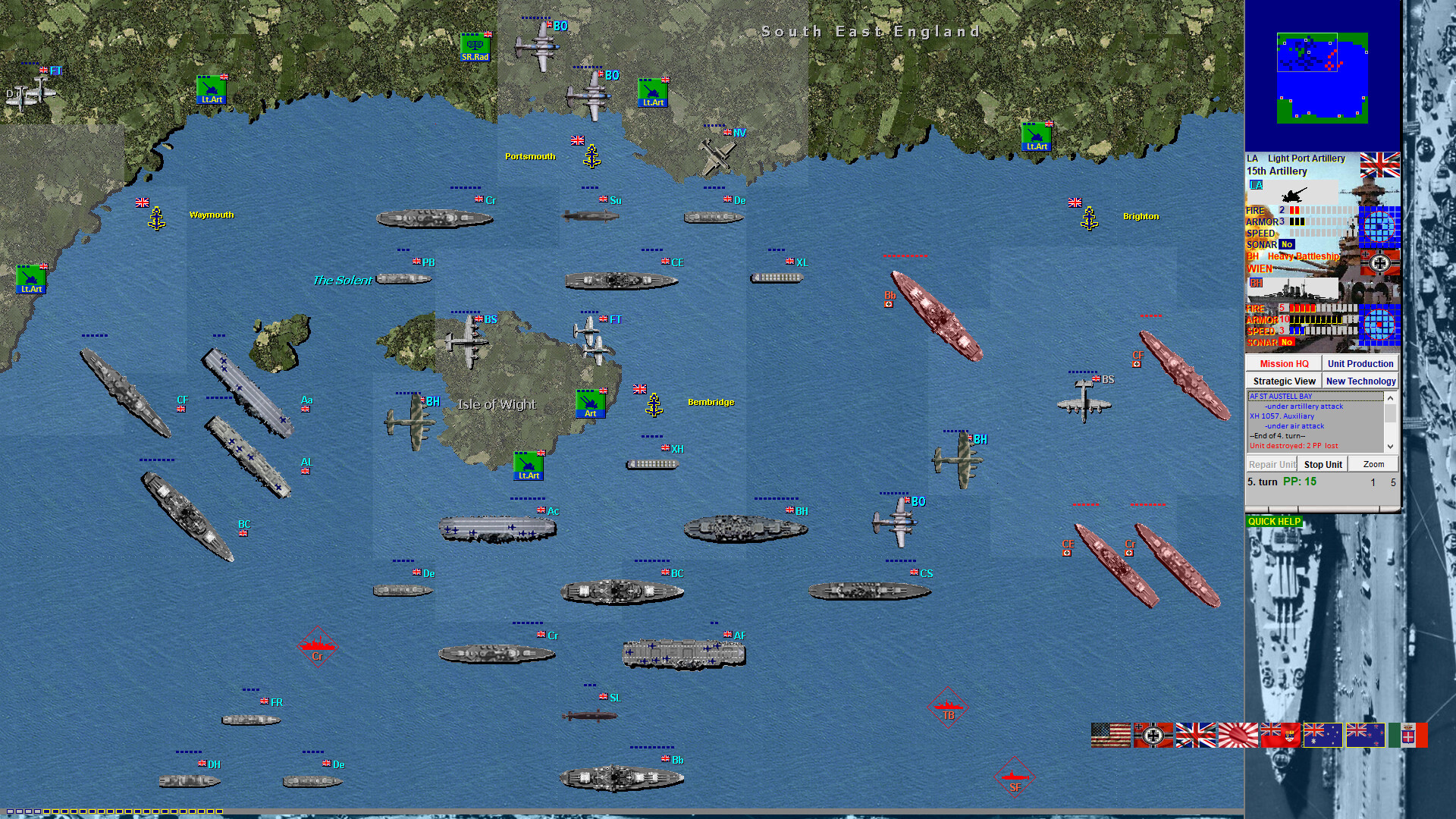 Battleships and Carriers - WW2 Battleship Game screenshot #9