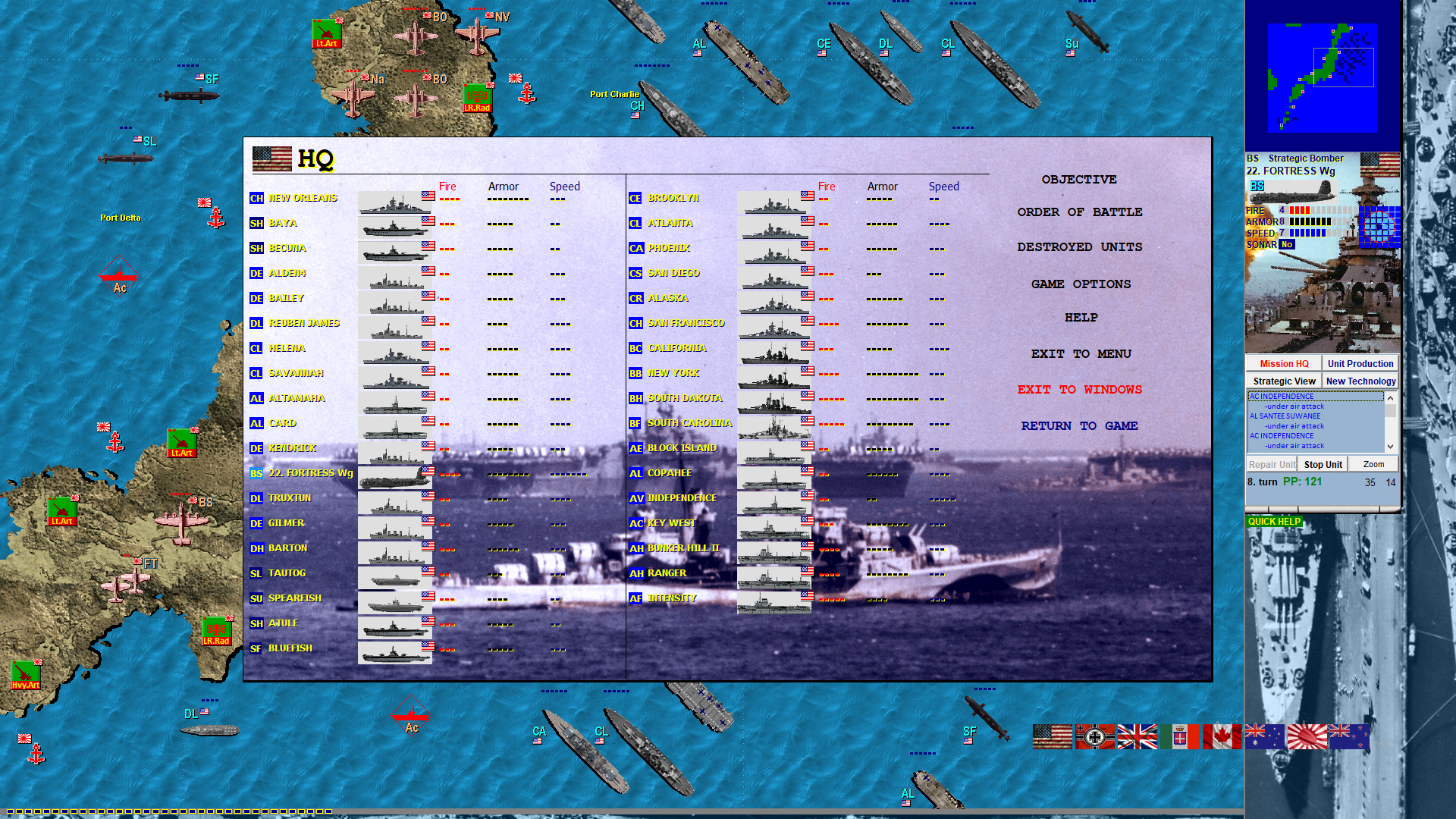 Battleships and Carriers - WW2 Battleship Game screenshot #7