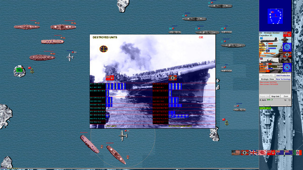 Battleships and Carriers - WW2 Battleship Game screenshot 14