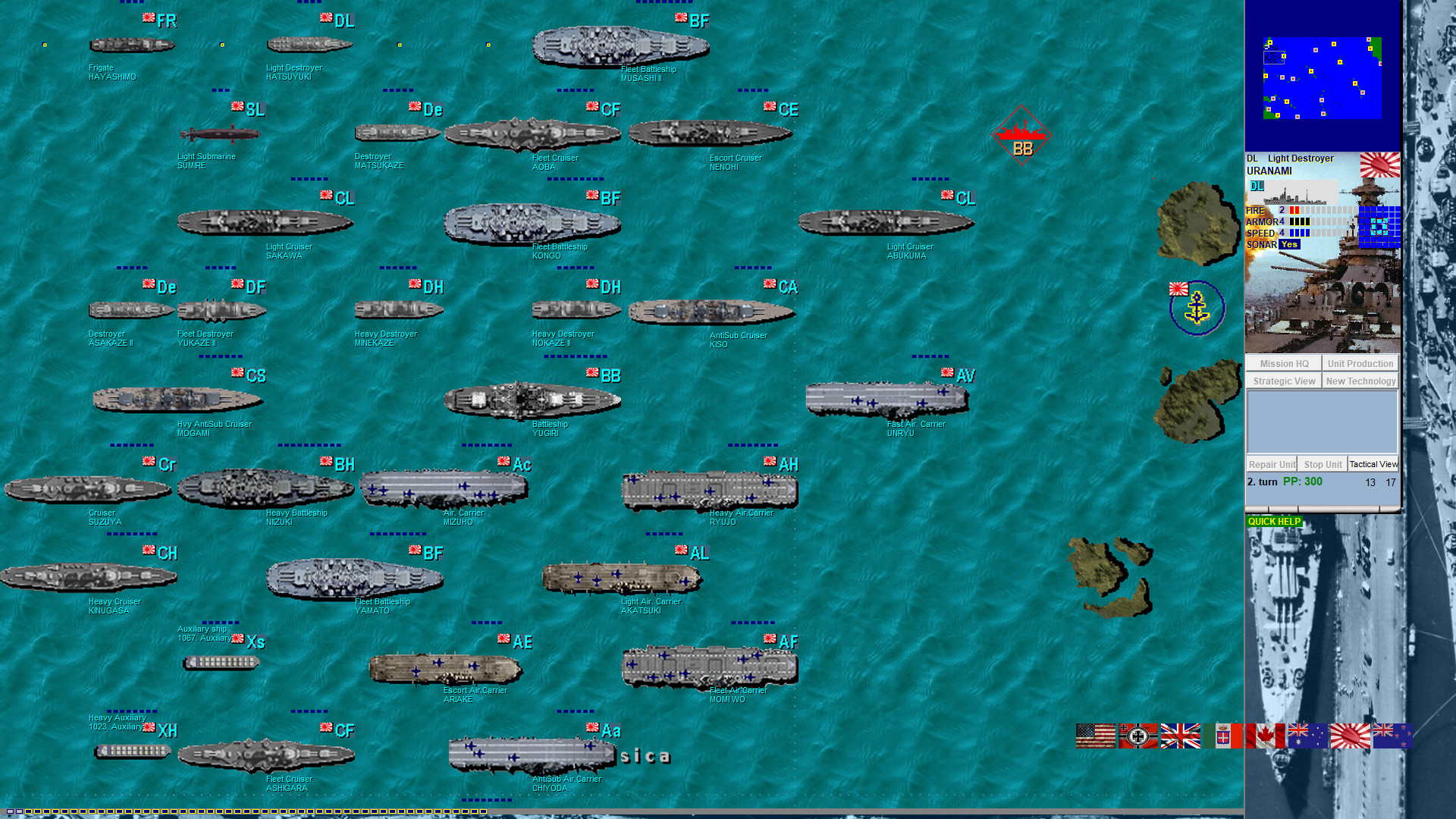 Battleships and Carriers - WW2 Battleship Game screenshot #3