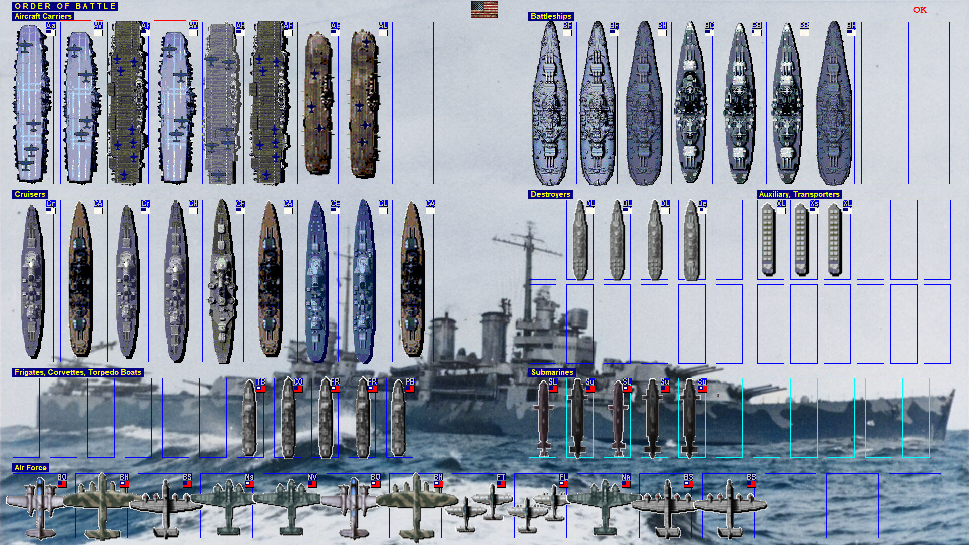 Battleships and Carriers - WW2 Battleship Game screenshot #2
