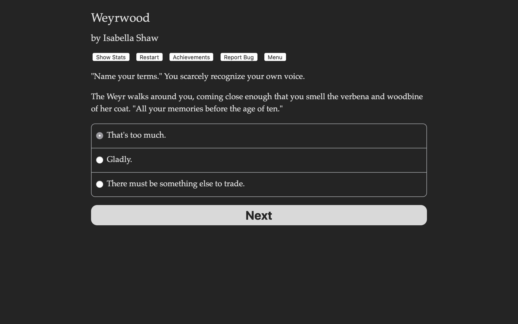 Weyrwood Demo Featured Screenshot #1