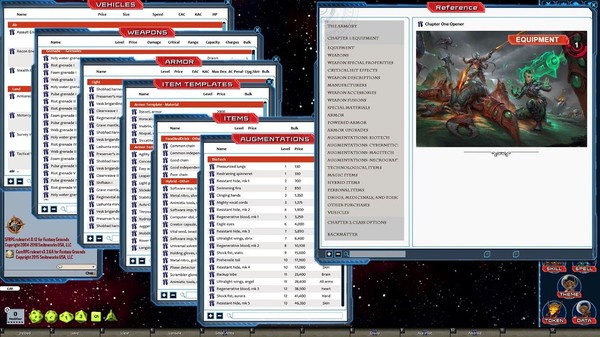 Fantasy Grounds - Starfinder RPG - Starfinder Armory (SFRPG)