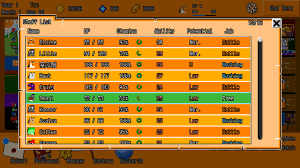 Screenshot z Abyss Manager Screenshot z Abyss Manager