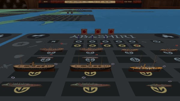 Screenshot z Clad in Iron: Sakhalin 1904