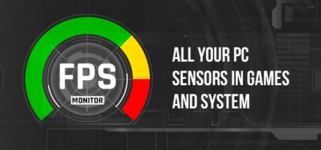 Steam header art for FPS Monitor – hardware in-game & desktop overlays