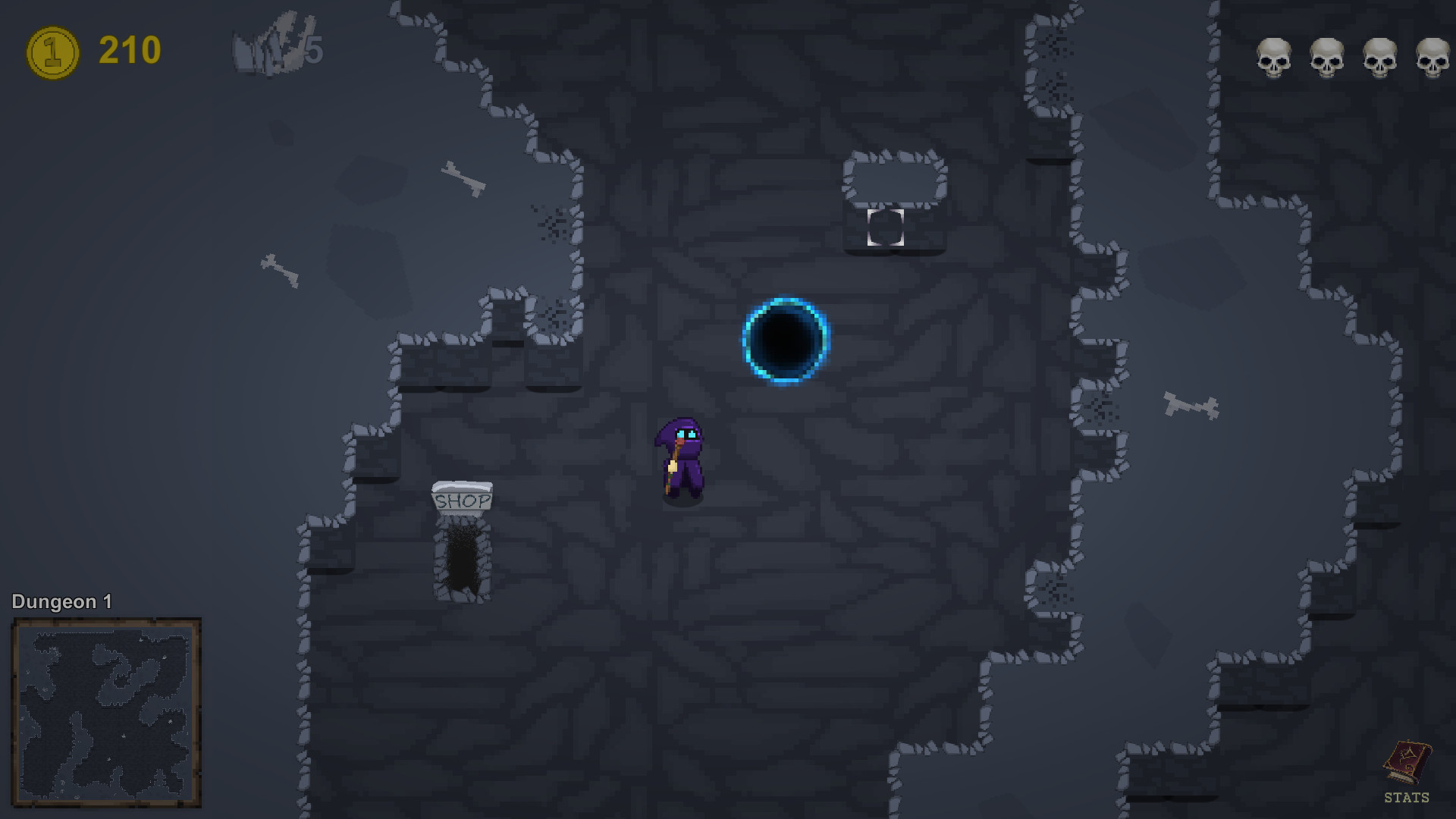 #6. Dungeons of Necromancers (Steam) Bởi: Pixel Cattus