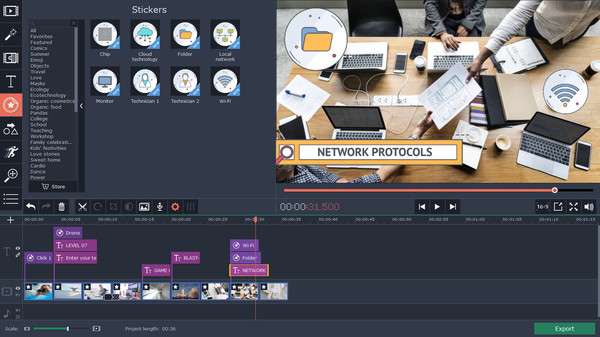 Movavi Video Editor 15 Plus Effects - Technology Set screenshot 5